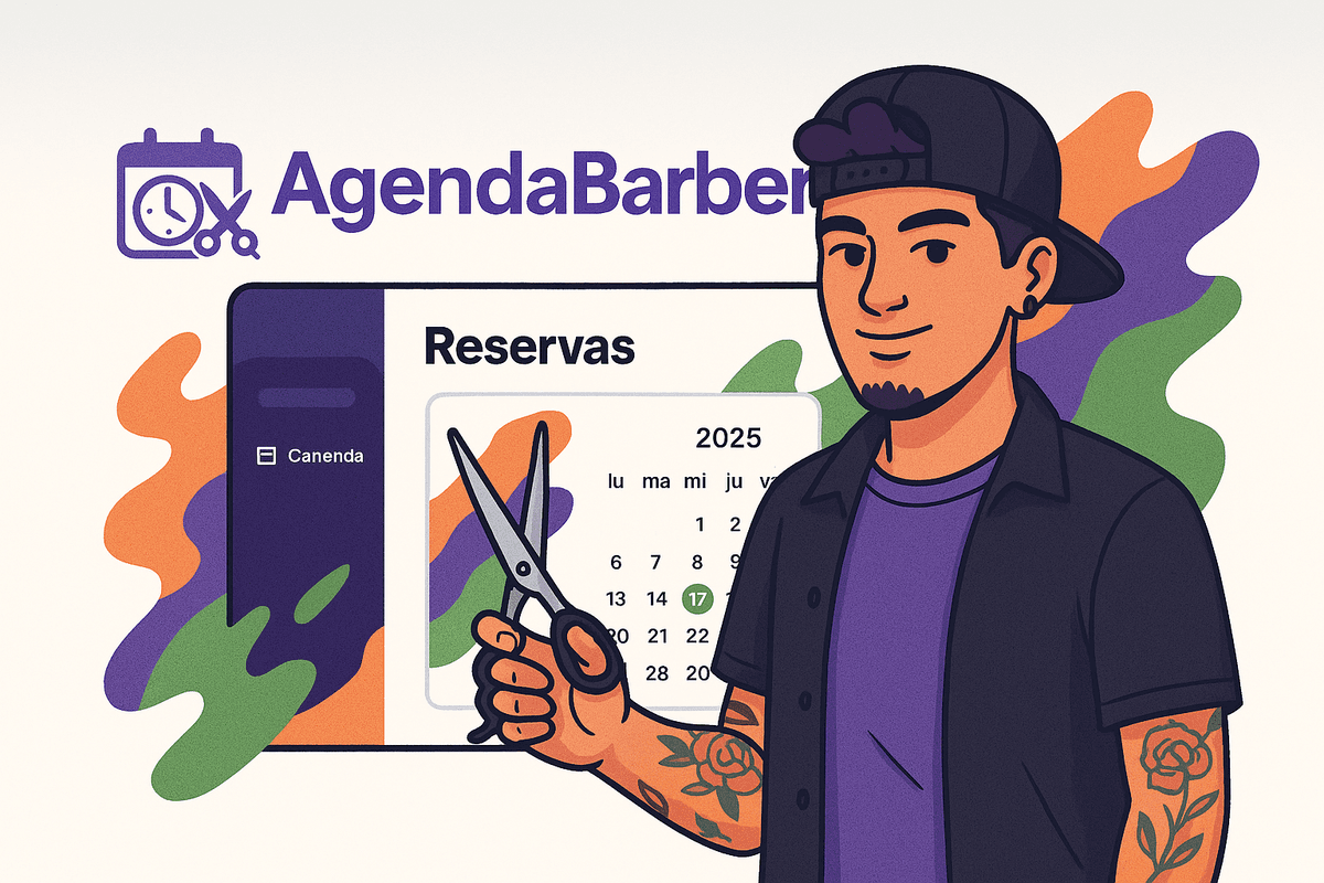 Vista del panel de AgendaBarber